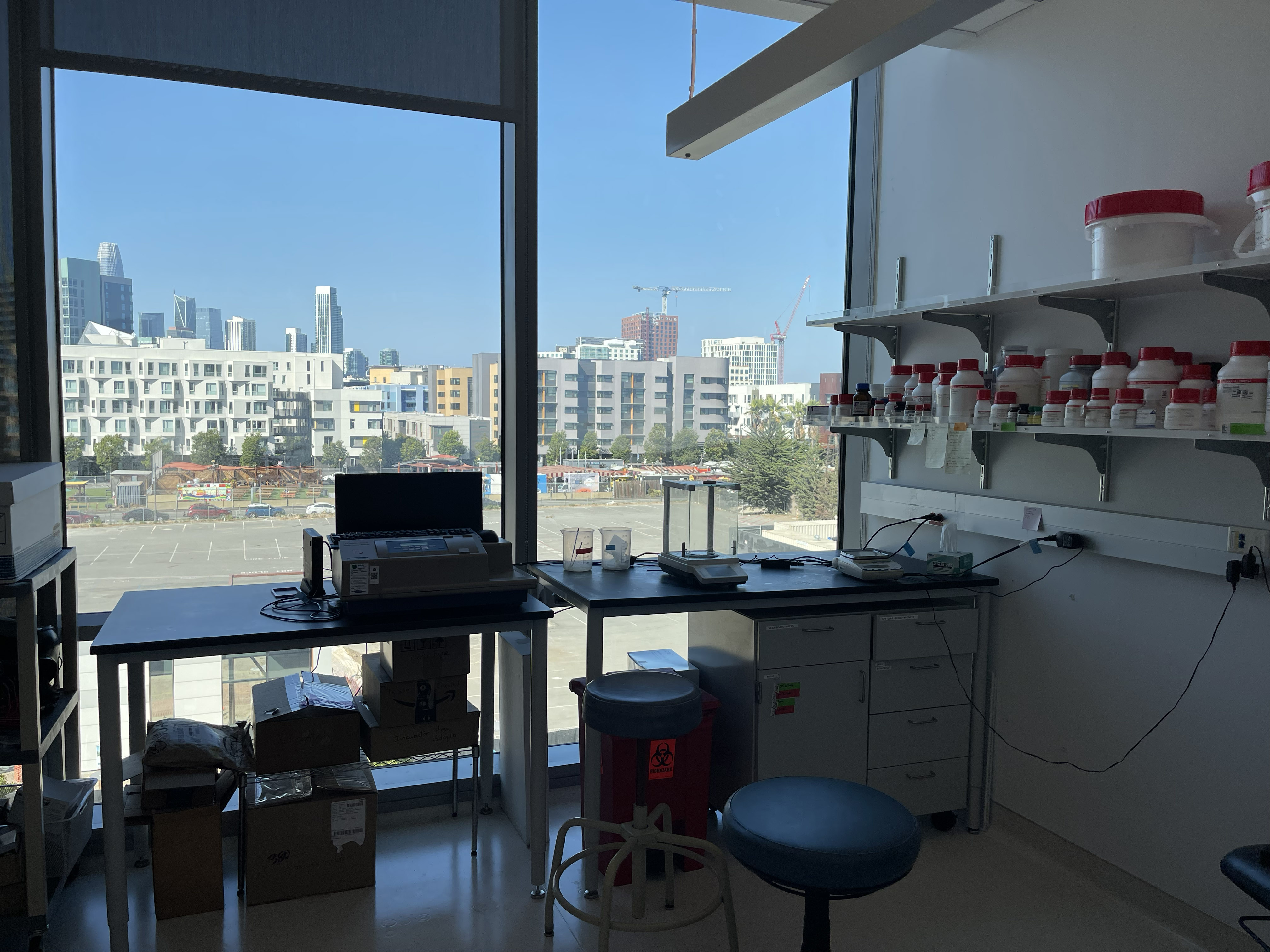 IND lab window overlooking San Francisco