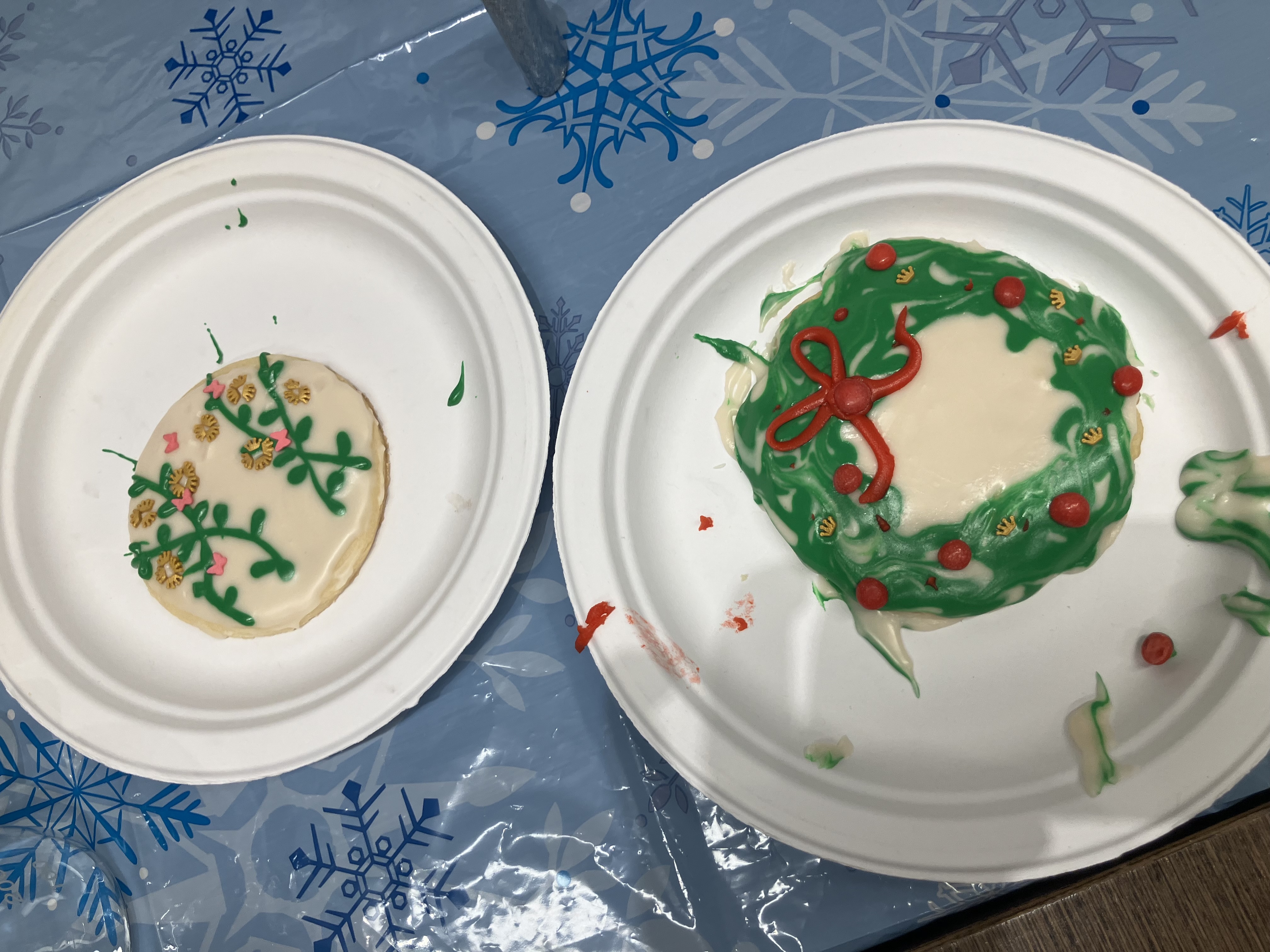 Hand-decorated holiday cookies